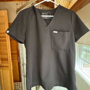 Figs Black Catarina™ - One-Pocket scrub top (s)